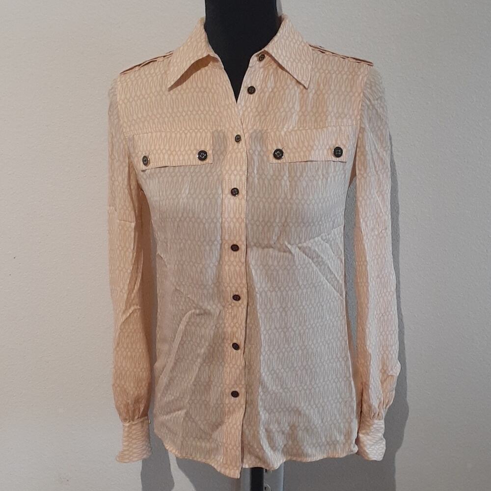 TORY BURCH sz 0 100% silk blouse, $298